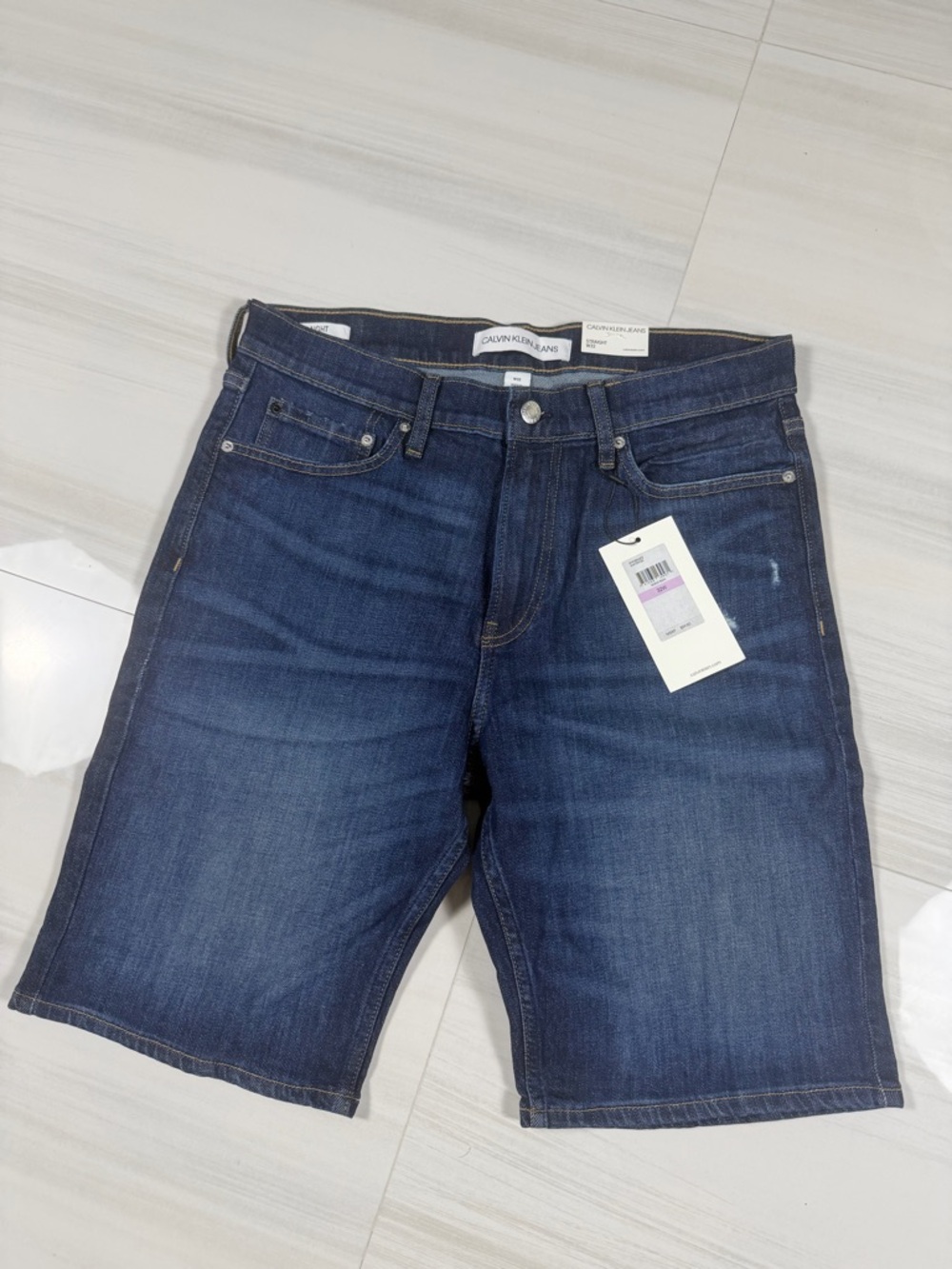Calvin Klein Dark Indigo Denim Shorts